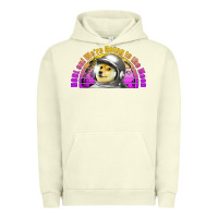 Pigment Pistachio doge coin hodl on we're going to the moon retro sunset Urban Hoodie - Jasminsmagicworld