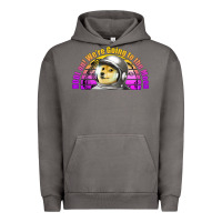 Pigment Tornado doge coin hodl on we're going to the moon retro sunset Urban Hoodie - Jasminsmagicworld