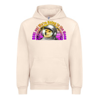 Sandshell doge coin hodl on we're going to the moon retro sunset Urban Hoodie - Jasminsmagicworld