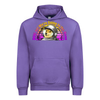 Tulip doge coin hodl on we're going to the moon retro sunset Urban Hoodie - Jasminsmagicworld
