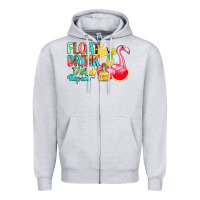 Heather Grey float drink tan repeat Zipper Hoodie - RanaPortraitStore