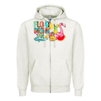 Oatmeal Heather float drink tan repeat Zipper Hoodie - RanaPortraitStore