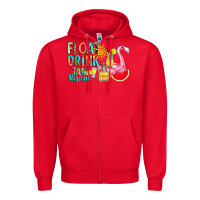 Red float drink tan repeat Zipper Hoodie - RanaPortraitStore