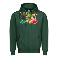 Sports Green float drink tan repeat Zipper Hoodie - RanaPortraitStore