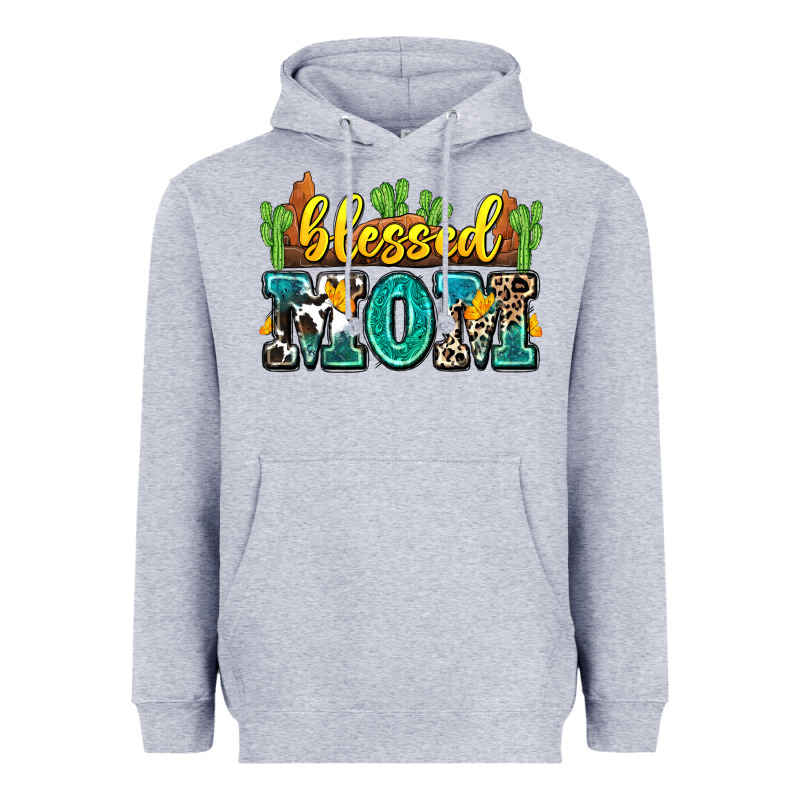 Blessed Mom Heavyweight Hoodie by Zillion Design Studio | Teevron