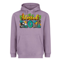 Lavender blessed mom Heavyweight Hoodie - Zillion Design Studio