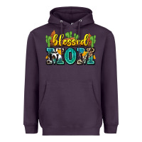 Plum blessed mom Heavyweight Hoodie - Zillion Design Studio