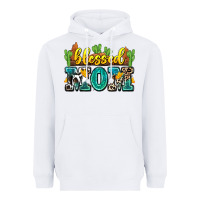 White blessed mom Heavyweight Hoodie - Zillion Design Studio