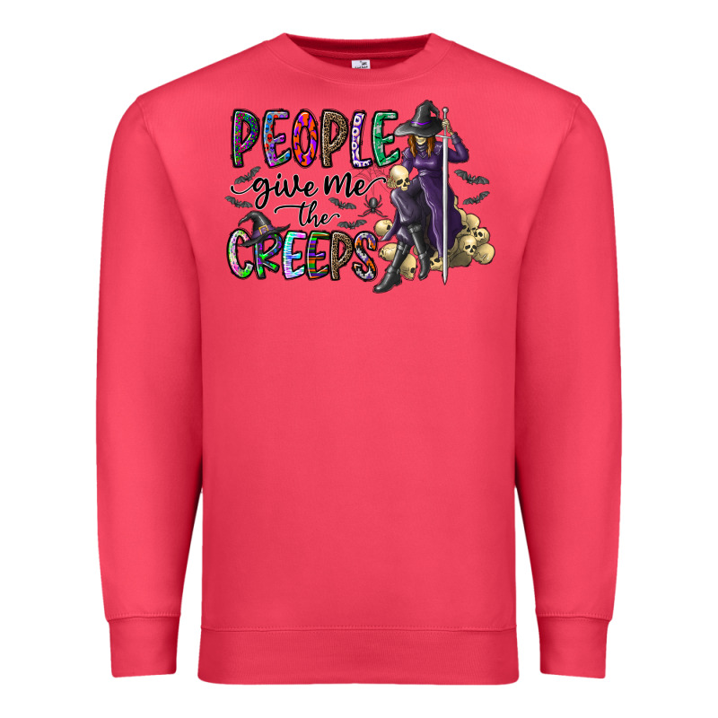 People Give Me The Creeps Premium Sweatshirt by CowhideDigitalArt | Teevron