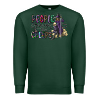 Sports Green people give me the creeps Premium Sweatshirt - CowhideDigitalArt