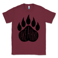 Burgundy take a hike Classic Tee - Unal Design