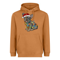 Meerkat christmas french bulldog Heavyweight Hoodie - RanaPortraitStore