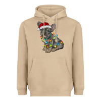 Mushroom christmas french bulldog Heavyweight Hoodie - RanaPortraitStore