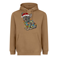 Toasted Coconut christmas french bulldog Heavyweight Hoodie - RanaPortraitStore