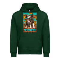 Forest Green western pig garden Urban Hoodie - LillyAllenDesigns