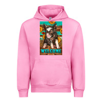 Fuchsia Pink western pig garden Urban Hoodie - LillyAllenDesigns