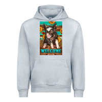 Heather Grey western pig garden Urban Hoodie - LillyAllenDesigns