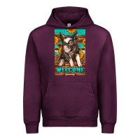 Mauve Wine western pig garden Urban Hoodie - LillyAllenDesigns