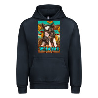 Navy western pig garden Urban Hoodie - LillyAllenDesigns