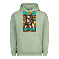 Pigment Oil Green western pig garden Urban Hoodie - LillyAllenDesigns
