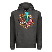 Charcoal Heather tis the season football helmet Premium Hoodie - AdoDesignShop