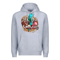 Heather Grey tis the season football helmet Premium Hoodie - AdoDesignShop