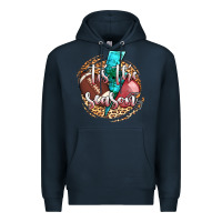Navy tis the season football helmet Premium Hoodie - AdoDesignShop