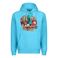 Ocean Blue tis the season football helmet Premium Hoodie - AdoDesignShop