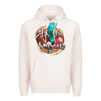 Pale Pink tis the season football helmet Premium Hoodie - AdoDesignShop