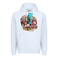 White tis the season football helmet Premium Hoodie - AdoDesignShop