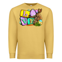 Antique Gold Love Easter Day Premium Sweatshirt - CowGirlArtShop