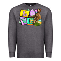 Charcoal Heather Love Easter Day Premium Sweatshirt - CowGirlArtShop