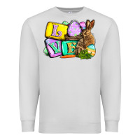 Dove Grey Love Easter Day Premium Sweatshirt - CowGirlArtShop