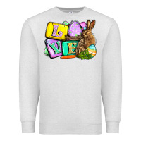 Oatmeal Heather Love Easter Day Premium Sweatshirt - CowGirlArtShop