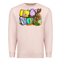 Pale Pink Love Easter Day Premium Sweatshirt - CowGirlArtShop
