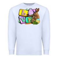 White Love Easter Day Premium Sweatshirt - CowGirlArtShop