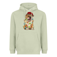 Matcha christmas bulldog Heavyweight Hoodie - RanaPortraitStore