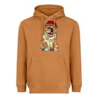 Meerkat christmas bulldog Heavyweight Hoodie - RanaPortraitStore
