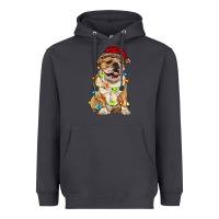 Smoke christmas bulldog Heavyweight Hoodie - RanaPortraitStore