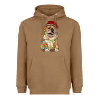 Toasted Coconut christmas bulldog Heavyweight Hoodie - RanaPortraitStore