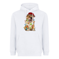 White christmas bulldog Heavyweight Hoodie - RanaPortraitStore
