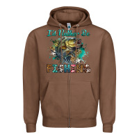 Chestnut i'd rather be fishing Zipper Hoodie - RanaPortraitStore