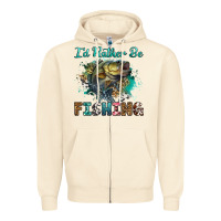 Sandshell i'd rather be fishing Zipper Hoodie - RanaPortraitStore