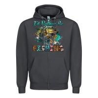Smoke i'd rather be fishing Zipper Hoodie - RanaPortraitStore