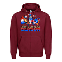 Burgundy tis' the season Zipper Hoodie - RanaPortraitStore