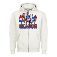 Oatmeal Heather tis' the season Zipper Hoodie - RanaPortraitStore