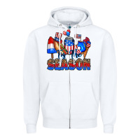White tis' the season Zipper Hoodie - RanaPortraitStore