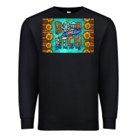 Black boom bitch get out the way skinny metal can holder Premium Sweatshirt - HRA Design Shop