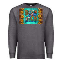 Charcoal Heather boom bitch get out the way skinny metal can holder Premium Sweatshirt - HRA Design Shop