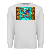 Dove Grey boom bitch get out the way skinny metal can holder Premium Sweatshirt - HRA Design Shop